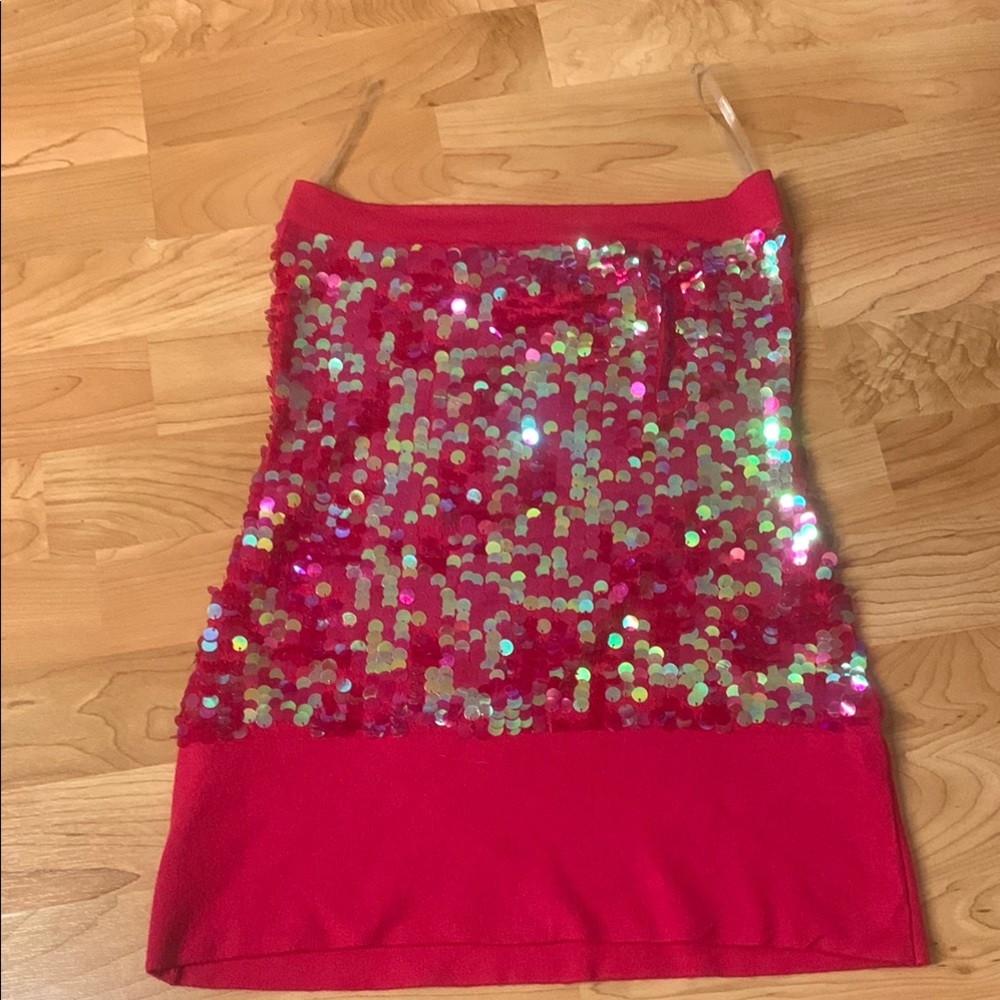 sequin tube top